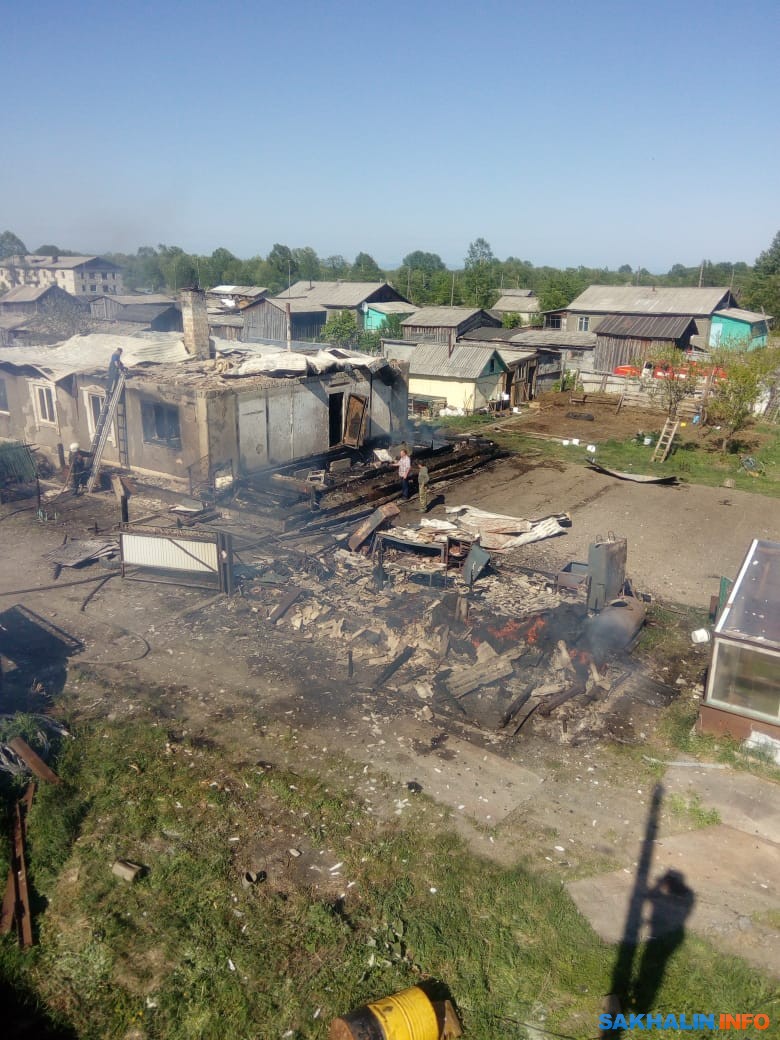 В селе Малиновка Поронайского района произошел серьезный пожар. Сахалин.Инфо