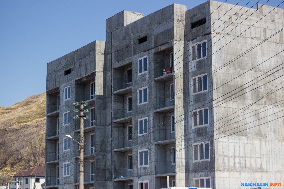 Новый дом на улице Береговой в Невельске планируют сдать в августе. Сахалин .Инфо