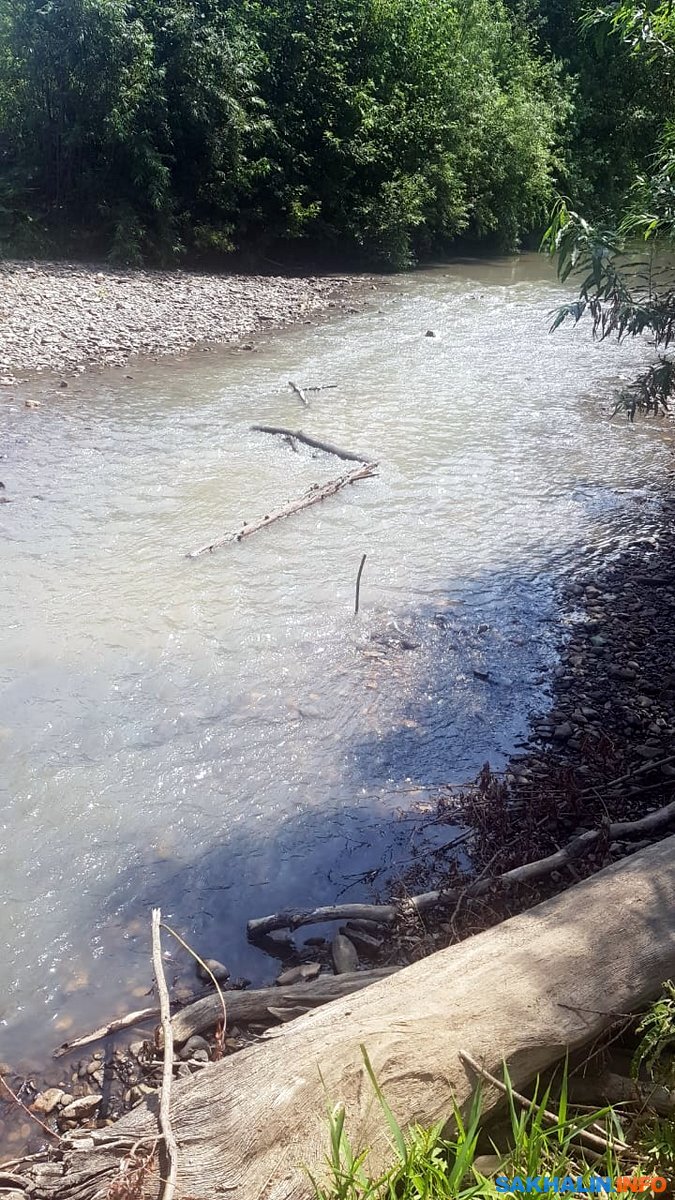 Углегорцы беспокоятся, что обводной канал, прорытый после оползня для реки  Желтой, не помог. Сахалин.Инфо