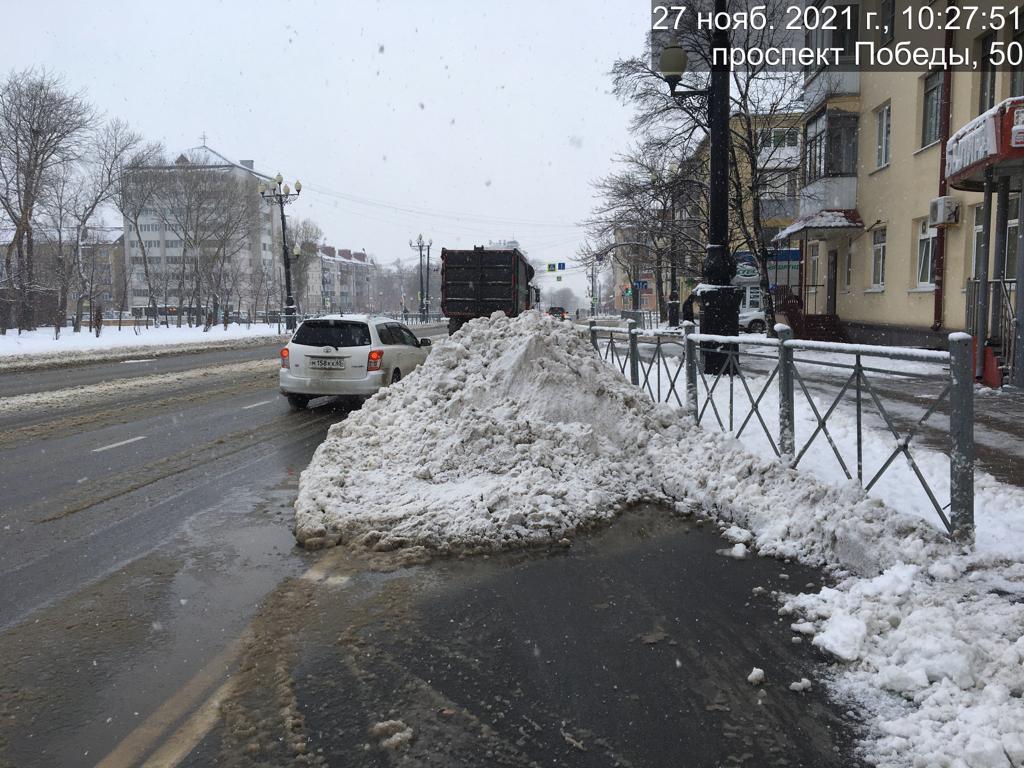 Штрафовать за плохо почищенные дороги и крыши уже готовы в Южно-Сахалинске.  Сахалин.Инфо