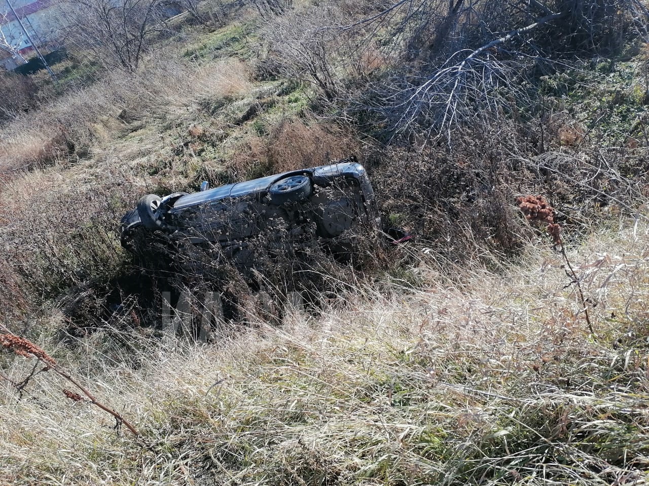 Автомобиль свалился в кювет в Тымовском районе. Сахком — новости Сахалина и  Курил